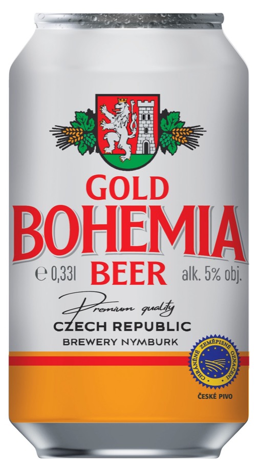 Gold Bohemia Beer — 0,33 l Can